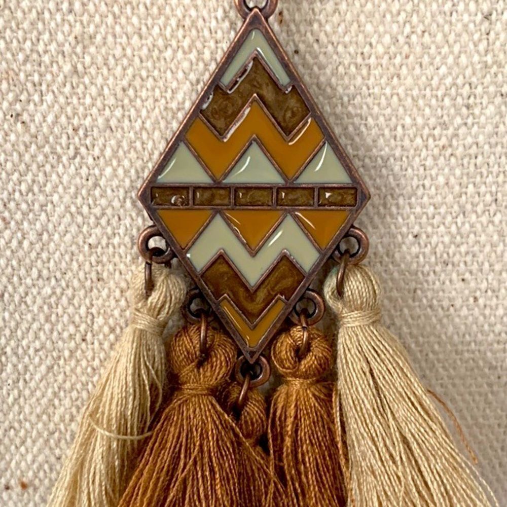 3 Boho Necklace Set: Tribal Style with Tassels - Picture 8 of 12